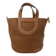 HERMES Clemence皮革In The Loop 23手挽袋Gold