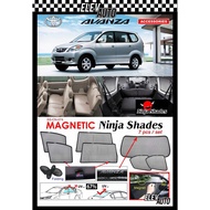 Toyota Avanza 2003 - 2011 Ninja Shades OEM Magnetic Sunshade Avanza Accessories 2004 2005 2006 2007 2008 2009 2010