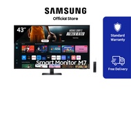 Samsung 43" M7 UHD Smart Monitor | Eye Saver | PC Experience with Samsung Dex | LS43DM702UEXXS