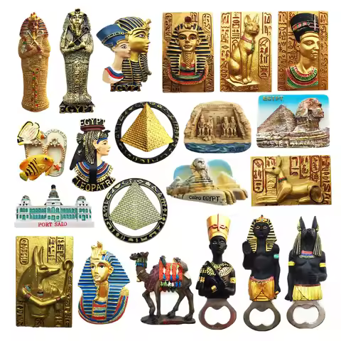 Egypt 3D Pharaoh Myth Refrigerator Magnets Bottle Opener Fridge Magnetic Decoration Articles Handicr