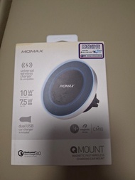 MOMAX Q.Mount磁吸無線充電車載手機支架
