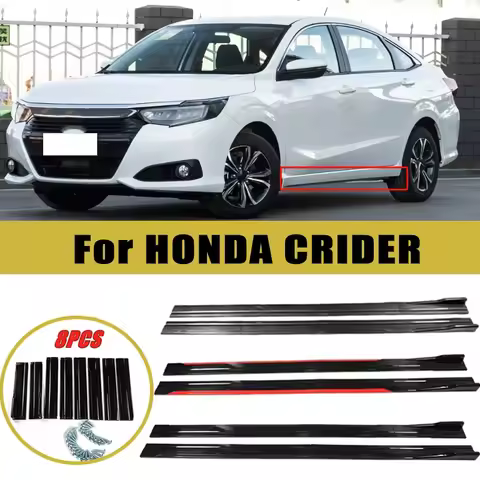 Universal 2m/2.2m Car Side Skirt Extension SplitterBumper Racing Side Wing Bumper Lip Side Spoiler F