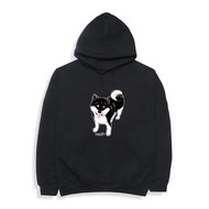 Shiba Inu Hoodie 小飯糰 笑笑黑柴 內磨毛暖暖帽T