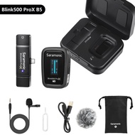 Saramonic อัพเกรด Blink500 ProX B1/B2 2.4GHz Dual-Channel Wireless Lavalier Microphone With OLED Dis