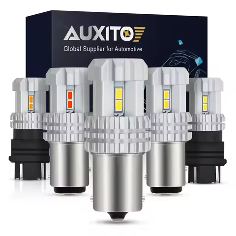 AUXITO 2x 1400LM P21W W21 5W BA15S LED Car PY21W T20 7443 W21W 1157 BAY15D LED P21/5W 3157 Lamp DRL 