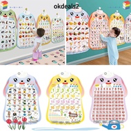 DEALSHOP Talking ABC Poster, Interactive Music Poster Electronic Alphabet Wall Chart, Creative Audio