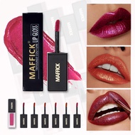 MAFFICK6 color non stick cup long-lasting small square tube lip gloss not easy to fade lip gloss cross-border makeup