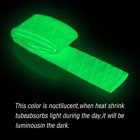 Anti-Slip Heat Shrink Tube For Fishing Rod Grip 2:1Shrink Ratio Noctilucent Tubing For Fishing DIY T