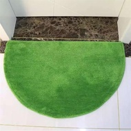 Reyox Soft Plush Half Circle Bathroom Rug, Absorbent Bath Mat, Non Slip Bath Rug, Washable Bathroom 