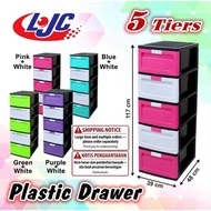 3 tier 4 tier 5 tier - Almari Plastik / Laci Plastic / Plastic Drawer Storage Cabinets