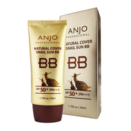 Best Seller Anjo Natural Cover Snail Sun BB Cream SPF 50+PA+++ Makeup Base Snail Mucus Korean Cosmet