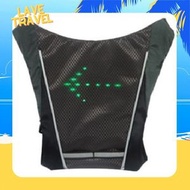 單車騎行LED轉向指示背包-黑色