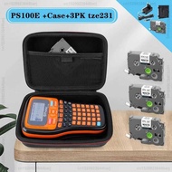 Portable Maker with PS100E Printer Case 3PK tze231 Tape Fx231 Replace for Brother P-Touch Label hine