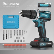 DAGMARA Cordless Impact Drill Screwdriver 3 Mode 2 Speed With LED Light Work 2 Battery (21V)