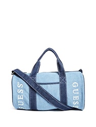 (GUESS Factory) GUESS Factory Women s Denim Logo Duffle Bag (Size:NS|Color:Denim)