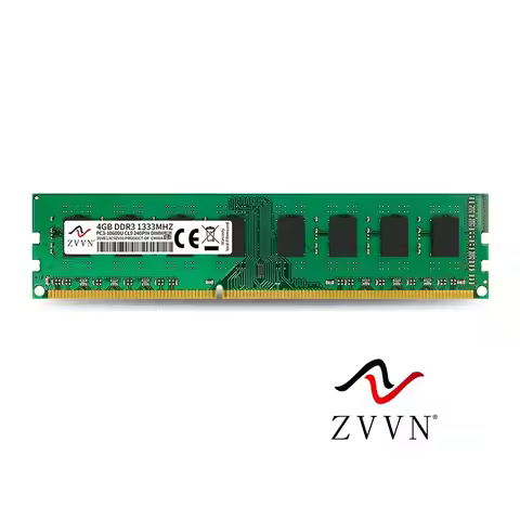 ZVVN 4GB DDR3 1333 (PC3 10600) 1.5V CL9 DIMM PC RAM Desktop Computer Memory Model 3U4E13C9ZV01