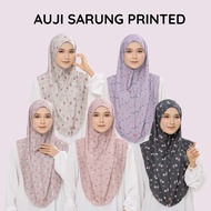 AUJI PRINTED SARUNG PLEATED awning lipat hijab