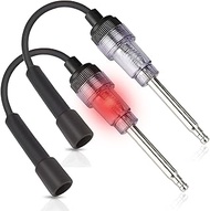 2PCS Inline Spark Plug Tester, Light Lawnmower Engine Checker, 6-12 Volt Pick Up Coil/Armature Diagn