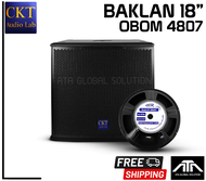 ตู้ซับ WOOFER BAKLAN  OEM-18 18 นิ้ว ดอก OBOM 4807 18 นิ้ว เทสเสียงก่อนส่งทุกตู้ ตู้ลำโพงซับเบส ตู้ซับเบส