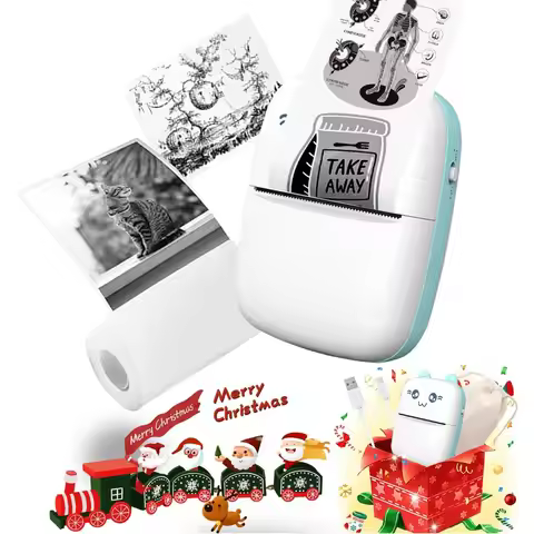 Inkless Printer Portable Thermal Printer Bluetooth Wireless Small Instant Pocket Printer For Anatomy