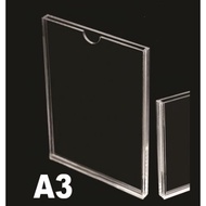 A3 / A4 / A5 Acrylic Display Frame Slot In