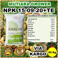 NPK Grower 50 Kg 15 09 20 TE Pupuk Meroke Via Kargo Kemasan Pabrik