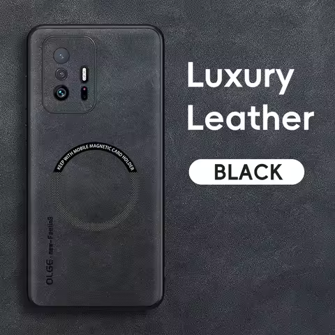 Magnetic Retro Leather Soft Case For Xiaomi 11T Pro Xiaomi11T Pro Xiaomi11TPro 5G Wireless Charging 