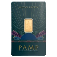 PAMP 2.5g Gold Bar Lady of Liberty