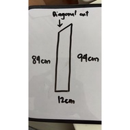12x94 cm centimeter w/DIAGONAL CUT marine plywood ordinary plyboard pre cut custom cut 1294