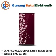 SHARP Kulkas 1 pintu 133 liter SJ-N162D VR/VB Garansi Resmi