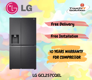 [INSTALLATION] LG Net 635L GCL257CQEL Side-by-Side Refrigerator with UVnano® Water Dispenser in Matte Black Finish Fridge LG-GCL257CQEL (1-13 DAYS DELIVERY)