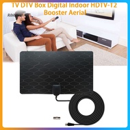  TV Antenna High Gain Flat Design Universal TV DTV Box Digital Indoor HDTV-T2 Booster Aerial Home Supplies