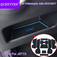 9Pcs/Set Car Styling Slot Pad Interior Door Groove Mat Latex Anti-Slip Cushion For Volkswagen Jetta