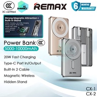 【3C Certified】Remax CX-1 5000mAh Powerbank Magnetic Wireless Power Bank Remax CX-2 10000mAh Powerban