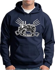 Dorfkind Hoodie | Men's | Tractor Child from Country Sayings Statement with Saying II | Hooded Jumpe