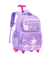 Tas Ransel Troli Anak Perempuan Terbaru Mika Kuromi Melody Cinnamoroll Ransel Sekolah Anak SD Tas Se