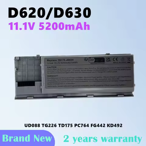 Laptop Battery For Dell Latitude D620 D630 D630c Precision M2300 Latitude D630 UD088 TG226 TD175 PC7