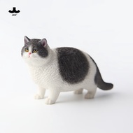 莫属模型（MMOS X）JXK肥猫模型仿真宠物胖狸花猫咪玩偶迷你公仔手办可爱摆件小饰品 JXK1/6肥猫064E 长宽高：11.5*5.5*7cm