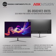 Hikvision DS-D5024F2-BV2S 23.8" FHD 100Hz VA Monitor with Speaker - HDMI/VGA and VESA Mount