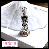 銀革手作 日本 oriental vibrations 925 純銀 立體 錦鯉 城堡 國際象棋 吊墜
