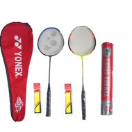 RAKET BADMINTON YONEX ASLI PAKET LENGKAP BULUTANGKIS DEWASA MURAH ISI 2 BONUS TAS SHUTTLECOCK DAN G