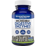 Stonehenge Health Digestive Enzymes – 18 Plant Enzymes: Lipase, Lactase, Protease, Amylase, Bromelai