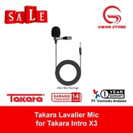 Takara Lavalier Microphone External for Takara INTRO X3 Wireless Mic Microphone