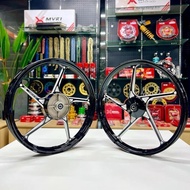 Mâm 5cây cnc x1r Wave Sirius ex2010 Ex135 wave110 Future - mâm cnc crom - đen - cam