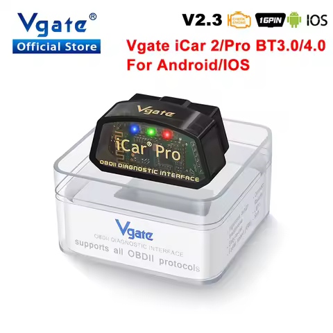 Vgate ELM327 v2.3 iCar Pro obd2 Bluetooth 4.0 for Android/IOS OBD 2 iCar2 Car Diagnostic Scanner OBD