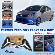 Proton Persona 2022-2025 Custom Front Bumper LED Daylight Foglamp Cover LED Spotlight DRL Fog Lamp