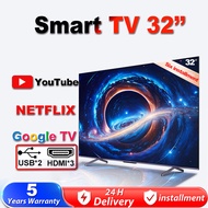 Smart TV 32 Inch WiFi 4K Android TV 12.0 LED Digital TV EXPOSE  Television TV FHD Murah Ready Stock