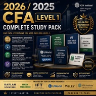 CFA Level 1 Study Pack 2025–2026 | Schweser Notes, IFT, Mark Meldrum, UWorld & Wiley QBanks + Offici