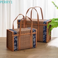 PERRY1 Storage Basket 1Pcs Bamboo Moon Cake Hand-Woven Special Camping Gift Box