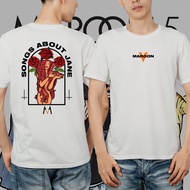 PUTIH HITAM Kaos DISTRO T-shirt Maroon 5 Songs About Jane Red Rose - Black White NAVY Premium High Q